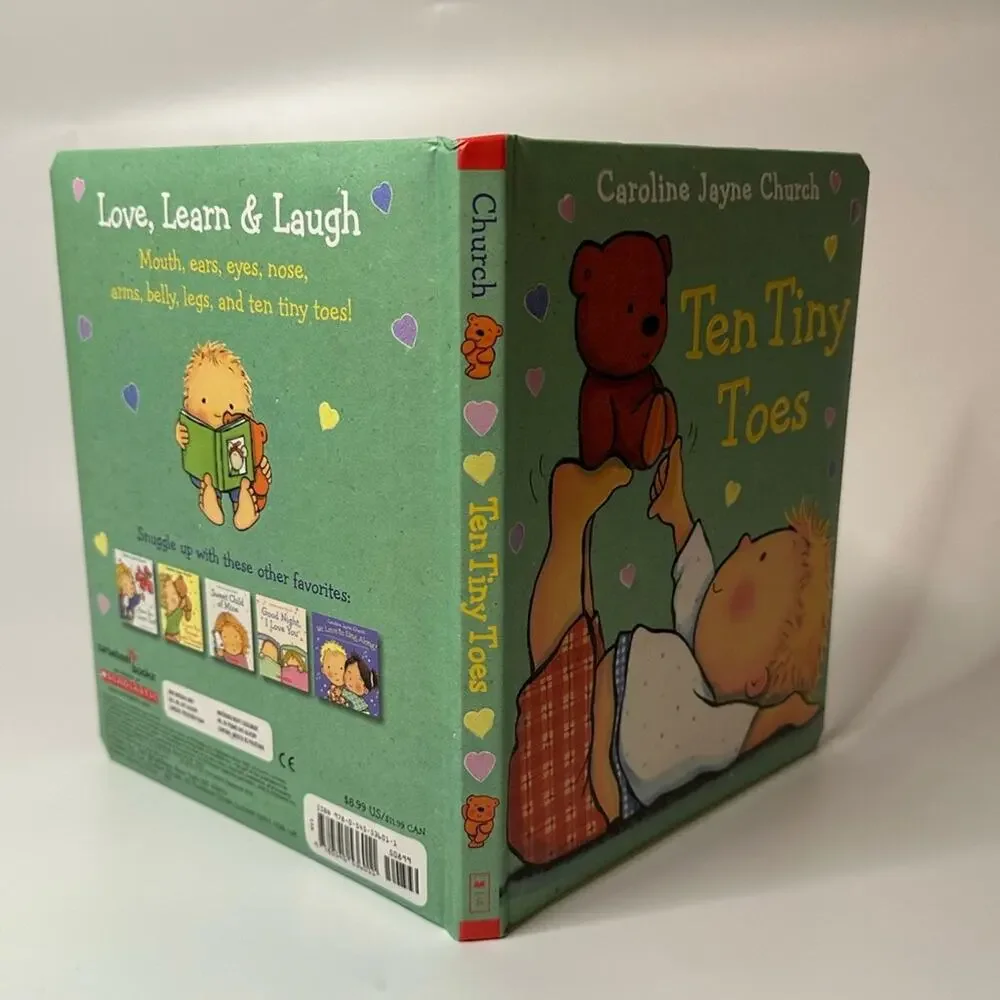 Ten Tiny Toes Board Book by Caroline Jane Church